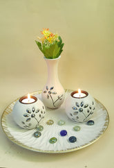 Wooden candle holder